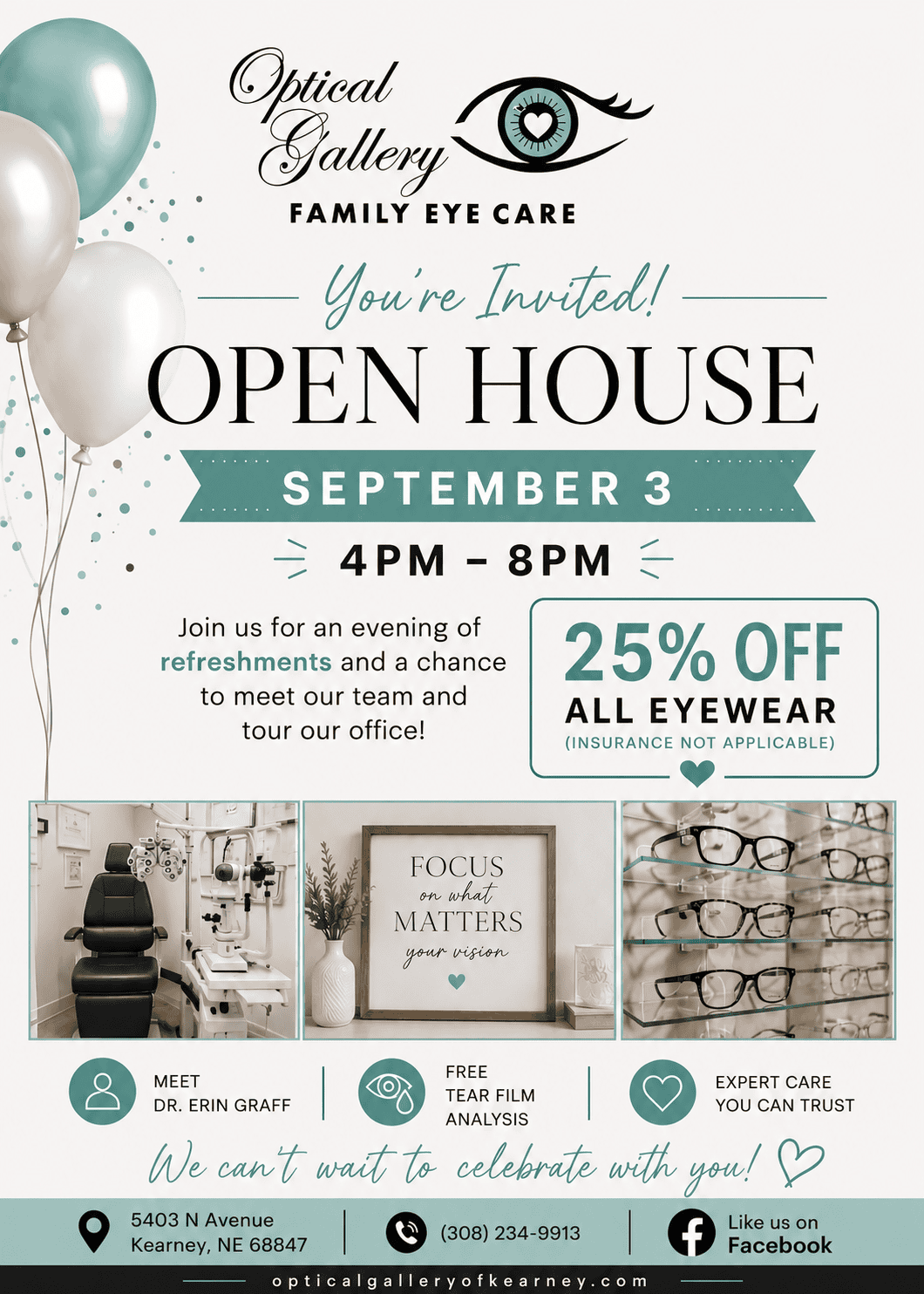 Kid's Eye Care at Optical Gallery in Kearney, NE.